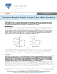 Creating a Negative Output Voltage Using a Buck Converter