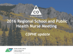 2016 Regional School and Public Health Nurse Meeting