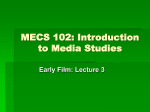 MECS 102: Introduction to Media Studies