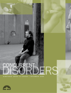 Concurrent Disorders - Canadian Centre of Substance Abuse