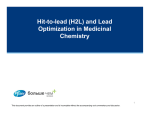 Hit-to-lead (H2L) and Lead Optimization in Medicinal Chemistry