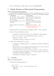 1 Salient Features of Functional Programming