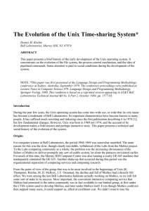 The Evolution of the Unix Time
