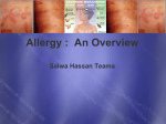 Allergy : An Overview