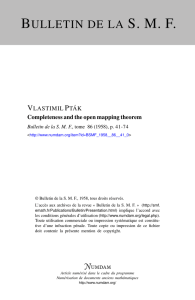 Completeness and the open mapping theorem