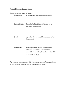 Probability and Sample Space