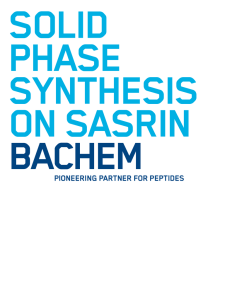 Solid Phase Synthesis on SASRIN