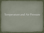 Temperature and Air Pressure