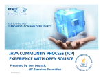 java community process (jcp) experience with open - Docbox
