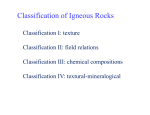 Classification of Igneous Rocks