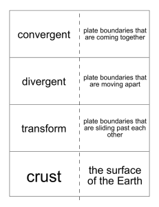 convergent divergent transform the surface of the Earth