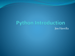 An introduction to Python