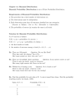 Chapter 14: Binomial Distributions Binomial Probability Distributions