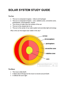 solar system study guide