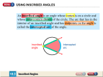 10.3 Inscribed Angles