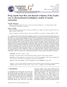 Deep mantle heat flow and thermal evolution of the Earth`s core in