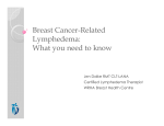 Breast Cancer-Related Lymphedema