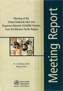 Meeting of the Global Outbreak Alert and Response Network