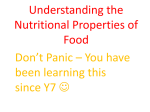 Nutrient Why we need it Too much /not enough?