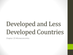 Developed and Less Developed Countries