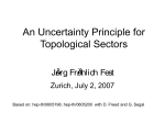 An Uncertainty Principle for Topological Sectors