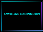 determination of sample size