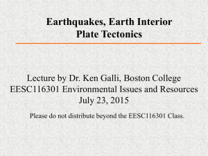 Earthquake`s Seismic Waves