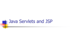 Java Servlets and JSP