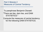 measure of central tendency