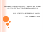 vlsi interconnects - Corporate Group of Institutes