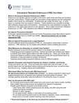 Vancomycin Resistant Enterococci (VRE) Fact Sheet