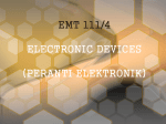 EMT 111- Electronic Devices WHAT IS