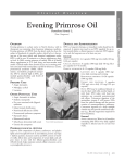 Evening Primrose Oil - American Botanical Council