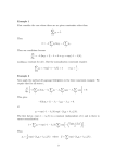 Example 1 First consider the case where there are no given