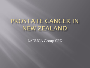 Prostate cancer in new zealand