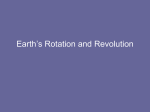 Earth Rotation and Revolution