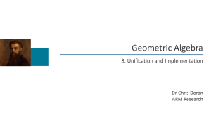 ppt - Geometric Algebra