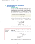 8.7 Estimation and Sample Size Determination for Finite Populations
