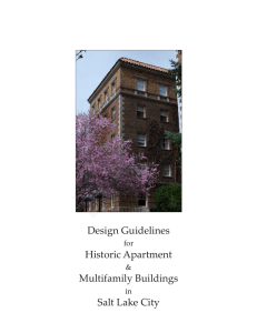 Design Guidelines Historic Apartment Multifamily Buildings Salt