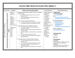 Algebra 1 - Caverna Independent Schools