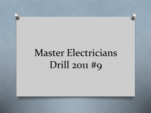 Master Examination Practice Drill #1 2011