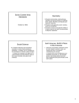Some Content Area Standards Geometry Social Science in the