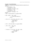 Examples: Normal Distribution 1/156) Given a standard normal