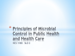 Principles of Microbial Control in Public Health and Health Care