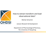 How to extract transform and load observational data?