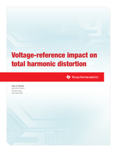 Voltage-reference impact on total harmonic distortion
