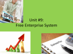 Unit 9--Free Enterprise System