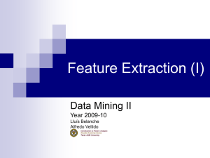 5. Feature EXTRACTION y reducción de la dimensión