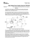High Voltage Power Supply Using the TPS61040