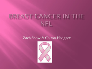 Breast cancer in the NFL